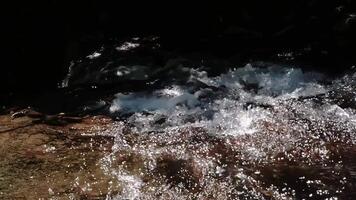 Sparkling Flowing Water with Bubbles video
