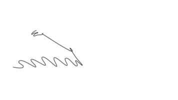 Animated self drawing continuous line draw male swimmer wearing cap doing butterfly stroke in swimming pool. Fitness, workout, person exercise for health, wellness. Full length single line animation video