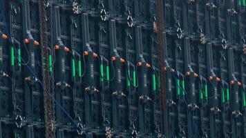 Array of Electronic Components in Industrial Setup video