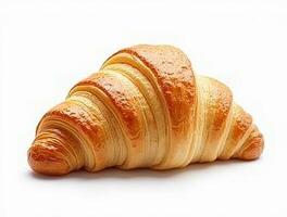 Croissant on white background photo