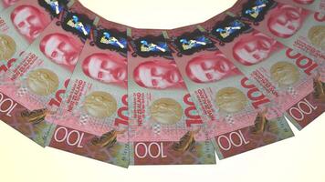 40 Fancy Looping Design 100 Dollar Curency of New Zealand video