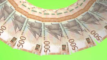 4 Pristine Looping Design 500 Krone Curency of Norway video