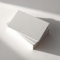 ID Card With Subtle Shadow Effect for mockup photo