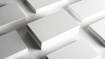 Crossed Business Cards With Gloss Effect photo