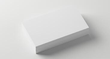 White ID Card Resting On Surface photo