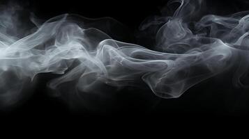 Smoke on a black background. photo