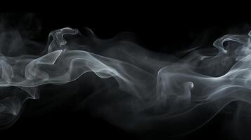 Abstract smoke on a black background photo