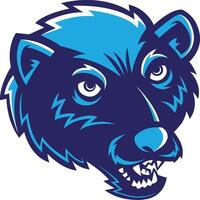 wildcat emblem icons vector