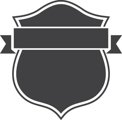 vintage crest and banner set