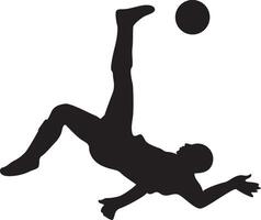 soccer player silhouette bundle vector