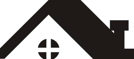 black rooftops icon set vector
