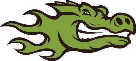 gator team emblem icons vector