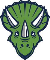 dinosaur team emblem vector