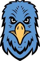 flying eagle mascot design vector