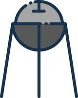 space object icon bundle vector