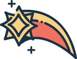 rocket and orbit icons vector
