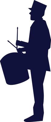marching band black silhouette