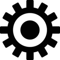 mechanical gear symbol set vector