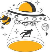 monotone space tattoo set vector