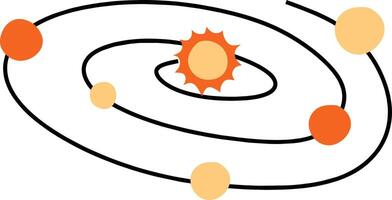 universe icons pixel style vector
