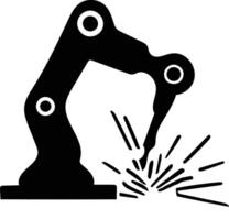 robot hand icon vector