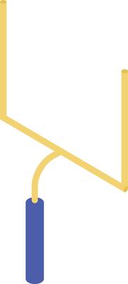 american football gate icon isometric style