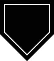 outline baseball plate design vector