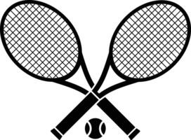 racket and ball symbol design vector