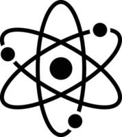 atom nucleus symbol vector