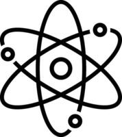 molecular structure icon vector
