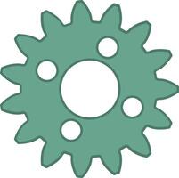 rustic gear design set vector