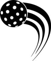 flying pickleball black you can use it for vector