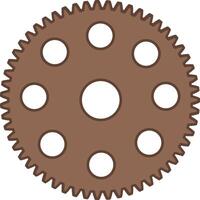 gears for steampunk design vector