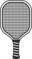 pickleball racket and ball icons vector