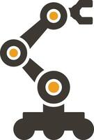 robotics glyph two colour icon vector