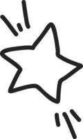 cute sketch set featuring astronauts and stars vector