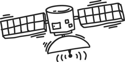 rockets and ufo sketches with cartoon stars and doodles vector