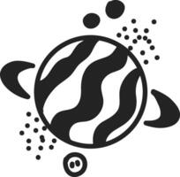 alien and astronaut doodles in a cartoon outer space style vector