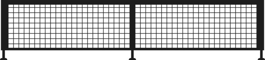 pickleball net silhouette vector