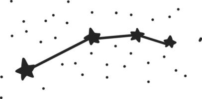 set of hand drawn space doodles and cartoon sketches vector