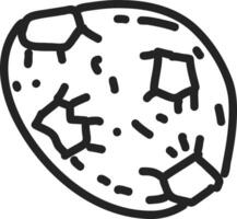 outer space objects drawn in a sketchy childish way vector
