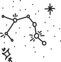 cute space artwork set with doodled planets and spaceships vector