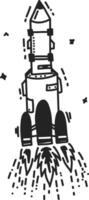 stars, rockets, and alien sketches in a fun space theme vector