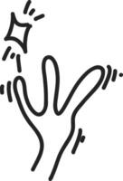 fun collection of outer space icons and line art vector