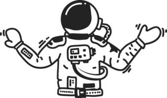 creative hand drawn sketches of space and celestial objects vector