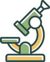 microscope tools icon bundle vector
