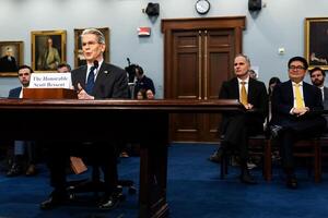 Scott Bessent, Secretary of the Treasury, testifies in front of the House Committee on Appropriations Subcommittee on Financial Services and General Government in Washington, D.C., on May 6, 2025. editorial_image