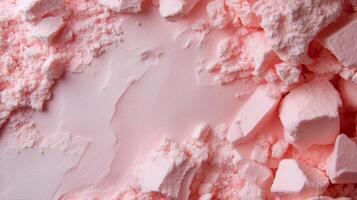 A close up of a pile of pink powder photo