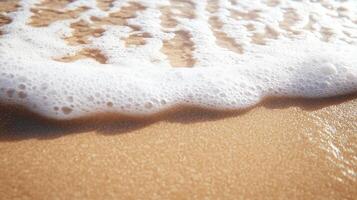 Closeup of epoxy artworks. Image depicting ocean photo