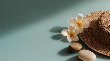Summertime Relaxation A Woven Hat photo